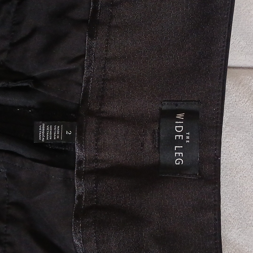 GUC WHBM The Wide Leg Black Pants Size 2 - Picture 4 of 8